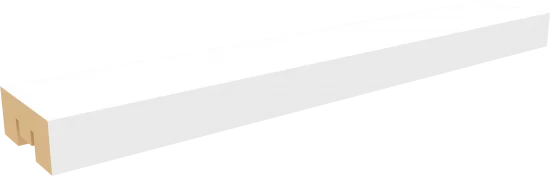 Рейка Бриона 16x40x2700 мм МДФ цвет белый