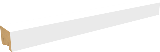 Рейка Милана 20x30x2700 мм МДФ цвет белый