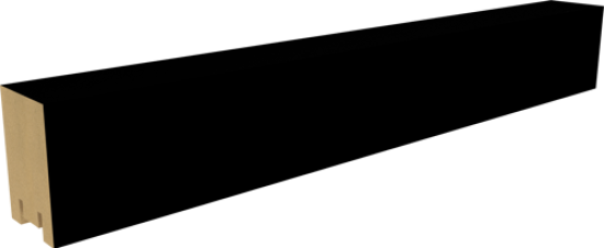Рейка Ривьера 40x30x2700 мм МДФ цвет Black Edition
