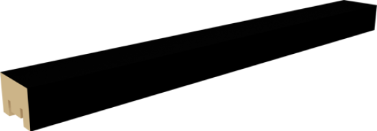 Рейка Милана 20x30x2700 мм МДФ цвет Black Edition