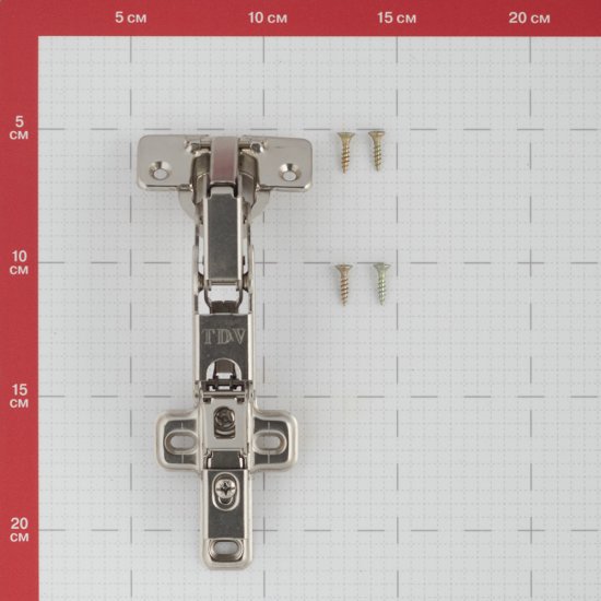Петля мебельная Click 165° угловая с ответной планкой и доводчиком