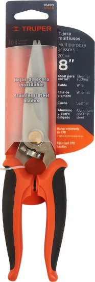 Ножницы для изгороди садовые Truper 18493 сталь 20 см оранжевый