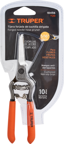 Секатор садовый Truper 18456 с тонким лезвием ø10 мм
