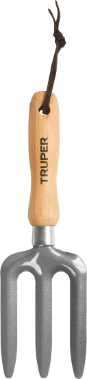 Вилка посадочная Truper 15026 29 см деревянный черенок сталь бежевый