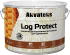 Антисептик защитно-декоративный для древесины и бревен Akvateks LOG Protect полуматовый прозрачный 9 л