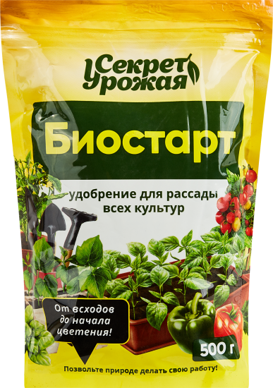 Удобрение Биостарт для рассады 500 гр