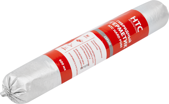 Герметик гибридный HTC Hard PU60 600 мл серый