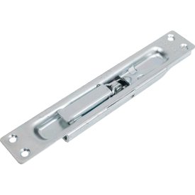 Шпингалет торцевой Doorlock dl fbm/1s zn оцинкованный, длина хода 18мм, планка 24,5x160мм, резьба м8