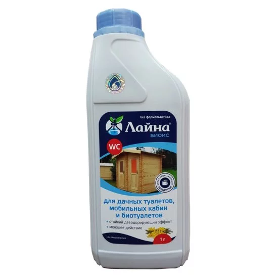 Дезодорирующая жидкость для всех типов дачных и биотуалетов Лайна-Биокс Лайна 30169