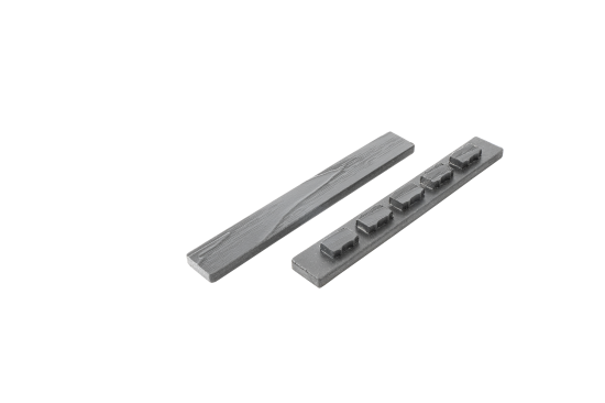 Заглушка для террасной доски T-Decks 150x20 мм ДПК цвет серый