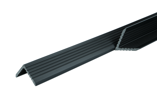 Уголок торцевой для террасной доски T-Decks 56x56x3000 мм ДПК цвет графит