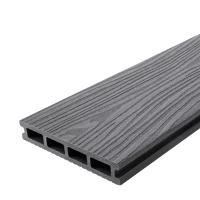Террасная доска ДПК T-Decks цвет Серый 150x25x3000 мм двусторонняя вельвет/структура древесины 0.45 м²
