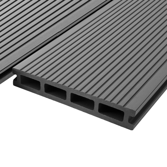 Террасная доска ДПК T-Decks цвет Серый 150x25x3000 мм двусторонняя вельвет/структура древесины 0.45 м²