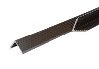 Уголок торцевой для террасной доски T-Decks 56x56x3000 мм ДПК цвет венге