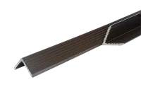 Уголок торцевой для террасной доски T-Decks 56x56x3000 мм ДПК цвет венге