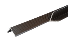 Уголок торцевой для террасной доски T-Decks 56x56x3000 мм ДПК цвет венге