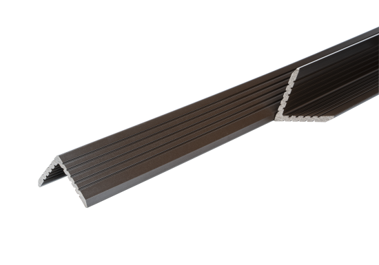 Уголок торцевой для террасной доски T-Decks 56x56x3000 мм ДПК цвет венге