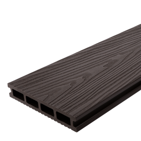 Террасная доска ДПК T-Decks цвет Венге 150x25x3000 мм двусторонняя вельвет/структура древесины 0.45 м²