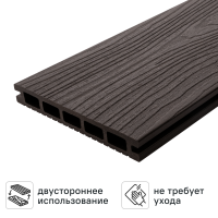 Террасная доска ДПК T-Decks цвет Венге 150x20x3000 мм двусторонняя вельвет/структура древесины 0.45 м²