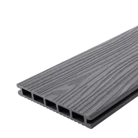 Террасная доска ДПК T-Decks цвет Серый 150x20x3000 мм двусторонняя вельвет/структура древесины 0.45 м²