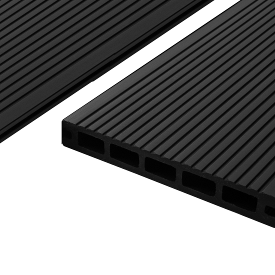 Террасная доска ДПК T-Decks цвет Графит 150x20x3000 мм двусторонняя вельвет/структура древесины 0.45 м²