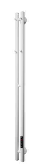 Полотенцесушитель электрический Арго Лео Гранд 2 90x1200 мм 95 Вт I-образный цвет белый