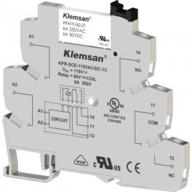 Интерфейсное реле Klemsan KPR-SCE-115VAC/DC-1C;