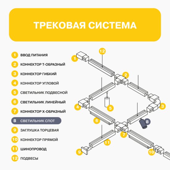 Трековый светильник однофазный Arte Lamp 35 Вт GU10 черный (A1518PL-1BK/9110)