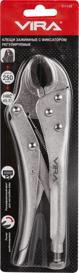 Клещи зажимные Vira 250 мм захват до 50 мм