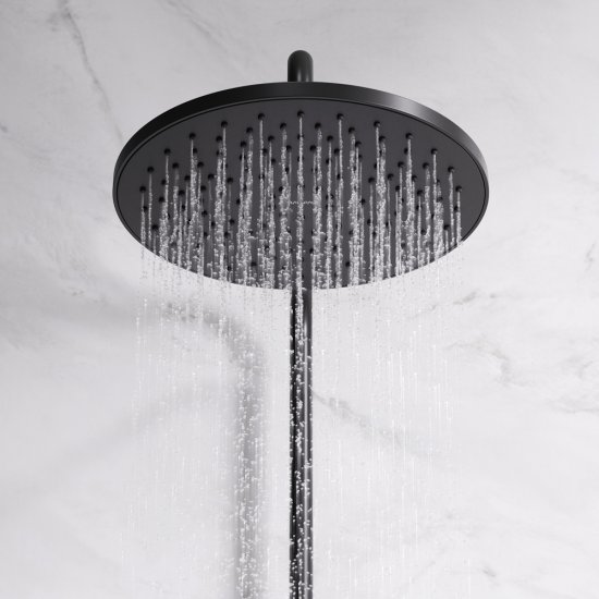 Душевая стойка AM.PM Moxie F079M522, с термостатом, 3 режима, цвет черный