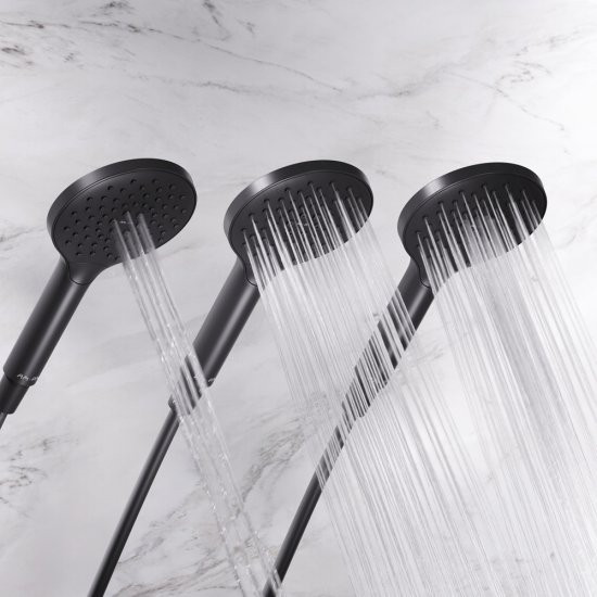 Душевая стойка AM.PM Moxie F079M522, с термостатом, 3 режима, цвет черный