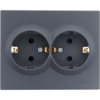 Розетка двойная Lezard 742-3400-178B