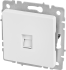 Компьютерная розетка встраиваемая IEK Brite РК11-БрБ RJ45 UTP cat 6 цвет белый