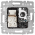 Розетка компьютерная двойная встраиваемая IEK Brite РК/Т12-БрБ RJ11/RJ45 цвет белый