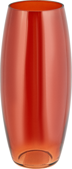 Ваза Овал янтарная стекло цвет красный 25 см