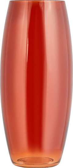 Ваза Овал янтарная стекло цвет красный 25 см