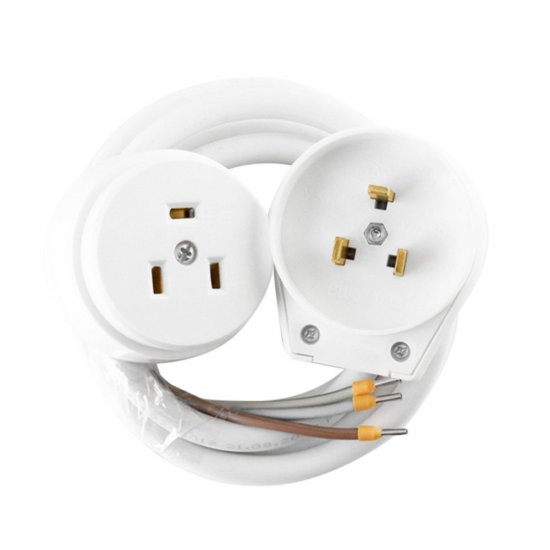 Комплект для подключения электроплит Svet РВШ открытая установка с заземлением 2Р+РЕ 32 А 250 В IP20 белый (0303-10050)