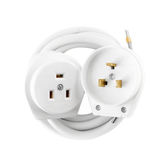 Комплект для подключения электроплит Svet РВШ скрытая установка с заземлением 2Р+РЕ 32 А 250 В IP20 белый (0304-10040)