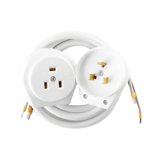 Комплект для подключения электроплит Svet РВШ скрытая установка с заземлением 2Р+РЕ 32 А 250 В IP20 белый (SV0301-0013)