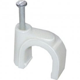Круглая пластиковая скоба IEK USK11-20-100