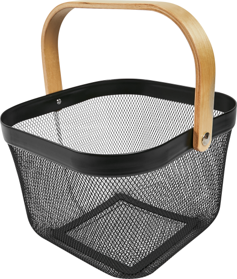 Корзина для фруктов 24.7 см металл черный