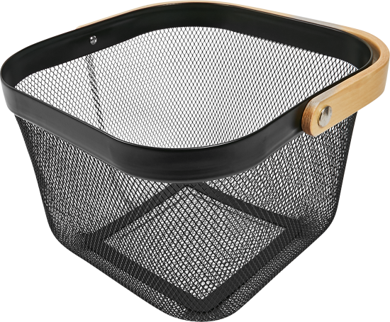 Корзина для фруктов 24.7 см металл черный