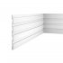 Панель декоративная из экополимера 156х2800х8 мм Cosca Decor RP001 белая 0,437 кв.м