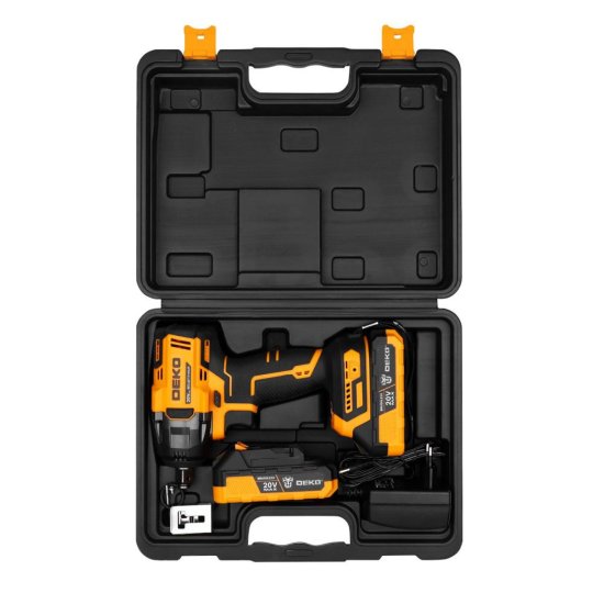 Гайковерт аккумуляторный ударный бесщеточный Deko DKIS20 063-4033, 20 В Li-Ion 2x3 Ач, 350 Нм