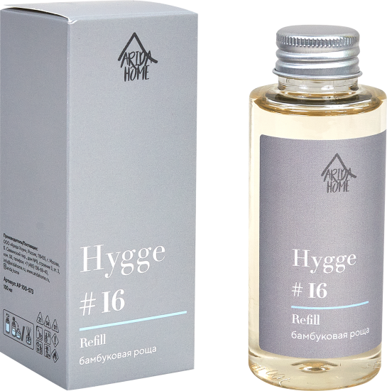 Наполнитель для ароматического диффузора Arida Home Hygge 16 Бамбуковая роща 100 мл