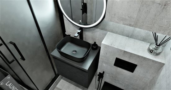 Раковина AM.PM Struktura M9SWCC10450BM накладная 45 см цвет черный