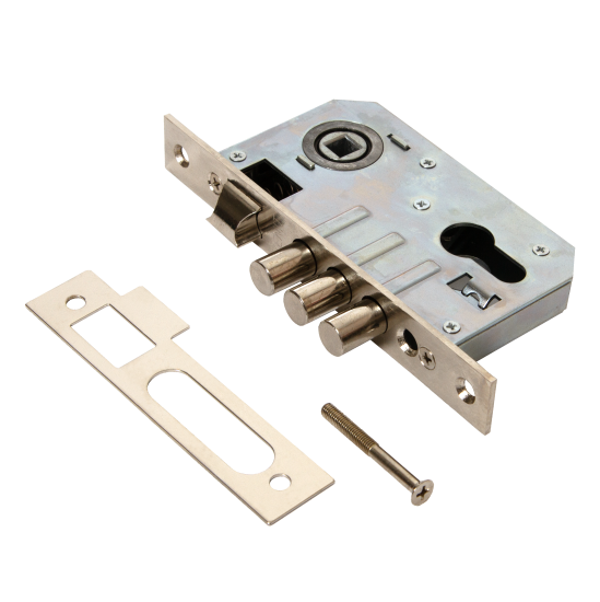 Замок врезной Skin ЗВ7-60, цвет никель