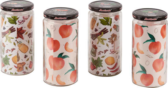 Банка с крышкой Москвичка ТО-100 v1.5 л 4 шт.