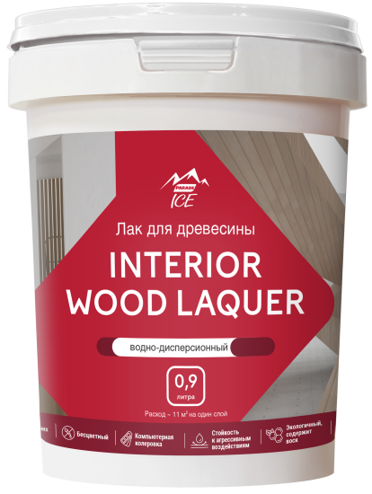 Лак для мебели акриловый Parade Interior Wood Laquer цвет прозрачный глянцевый 0.9 л