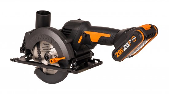 Пила циркулярная аккумуляторная Worx WT520WX, 20 В Li-ion 2 Ач, 120 мм